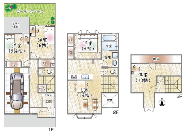 大東市朋来２丁目の中古一戸建