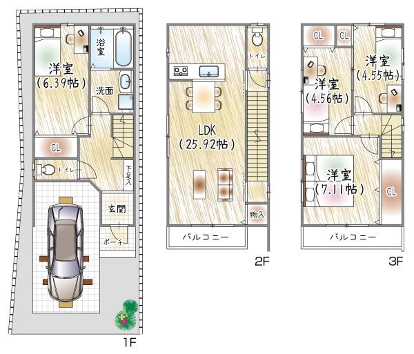 守口市金田町２丁目の新築一戸建