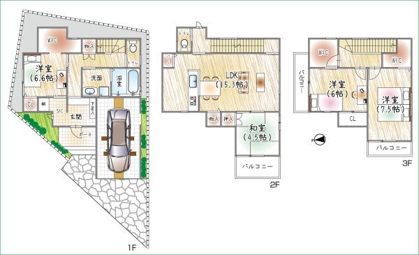 大東市諸福１丁目の新築一戸建