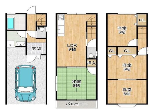 大阪市旭区赤川３丁目の中古一戸建て