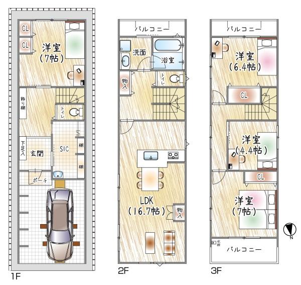 大阪市阿倍野区文の里４丁目の中古一戸建