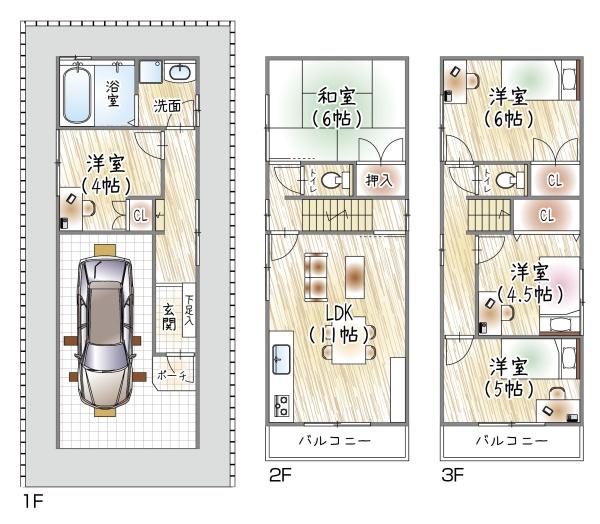 大阪市城東区中浜１丁目の中古一戸建