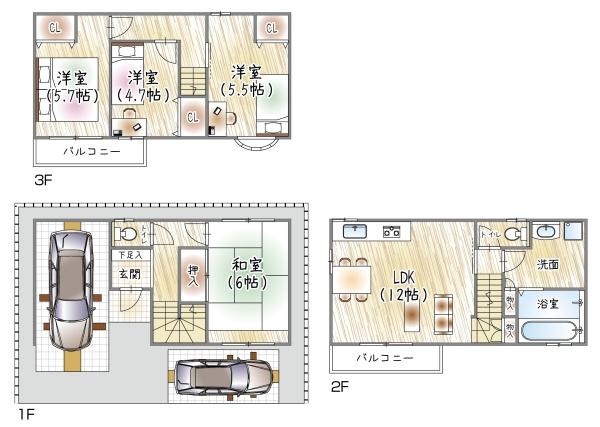 大阪市大正区小林東３丁目の中古一戸建て