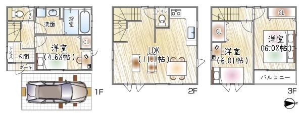 守口市金田町３丁目の新築一戸建