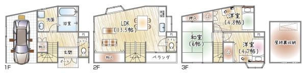 大阪市阿倍野区共立通１丁目の中古一戸建て