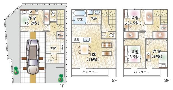 大阪市生野区巽南１丁目の新築一戸建