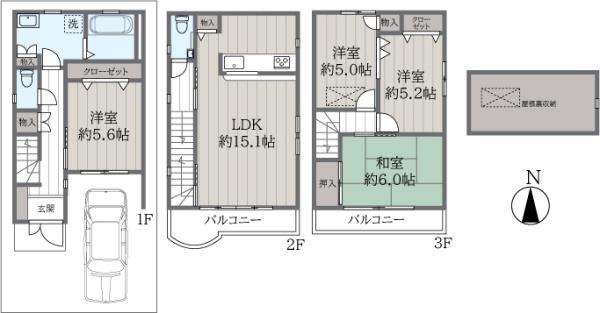 大阪市此花区伝法３丁目の中古一戸建て