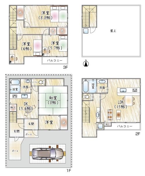 大阪市鶴見区安田１丁目の中古一戸建