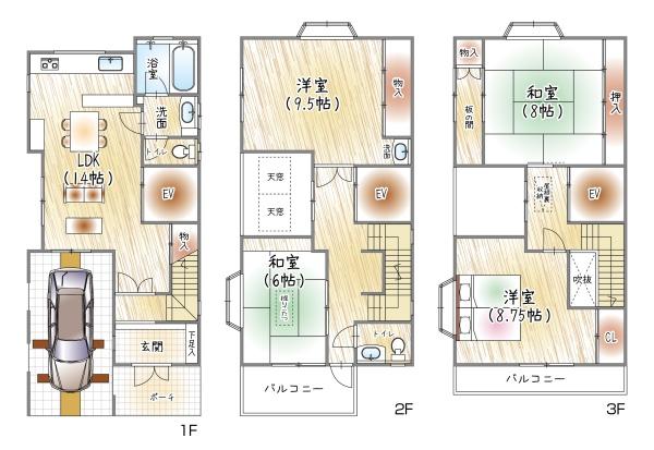 寝屋川市上神田1丁目の中古一戸建