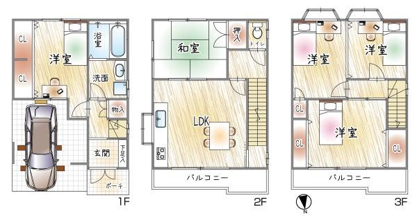 四條畷市北出町の中古一戸建