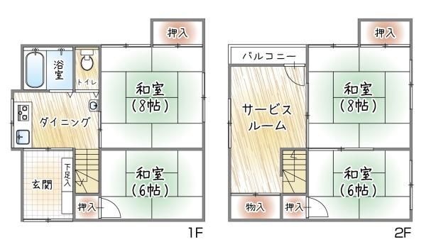菅原二丁目　貸家