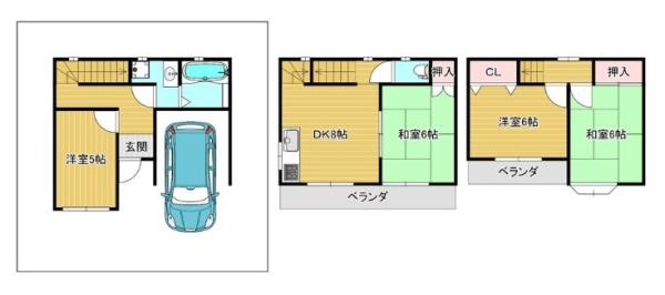 大阪市西成区千本北２丁目の中古一戸建て