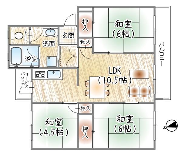 香里三井Ｉ住宅