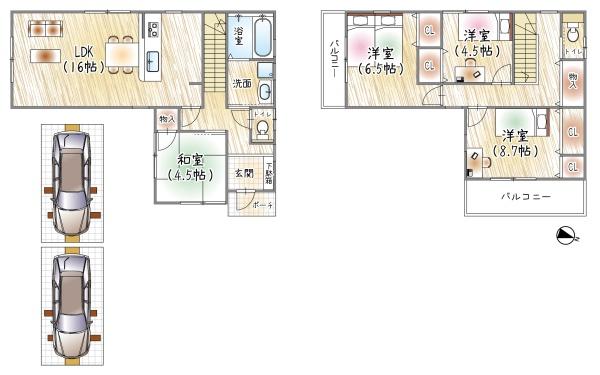 門真市岸和田３丁目の新築一戸建