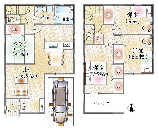 四條畷市塚脇町の新築一戸建