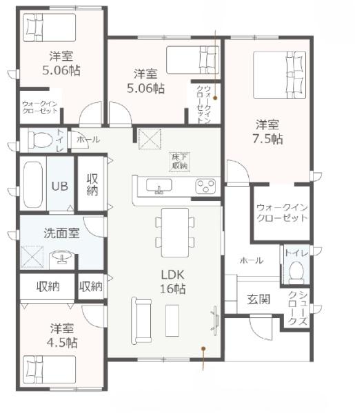 いなべ市大安町石榑東第5　4号棟　新築戸建　全5棟