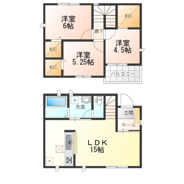 鈴鹿市長太新町第3期　新築戸建　2号棟
