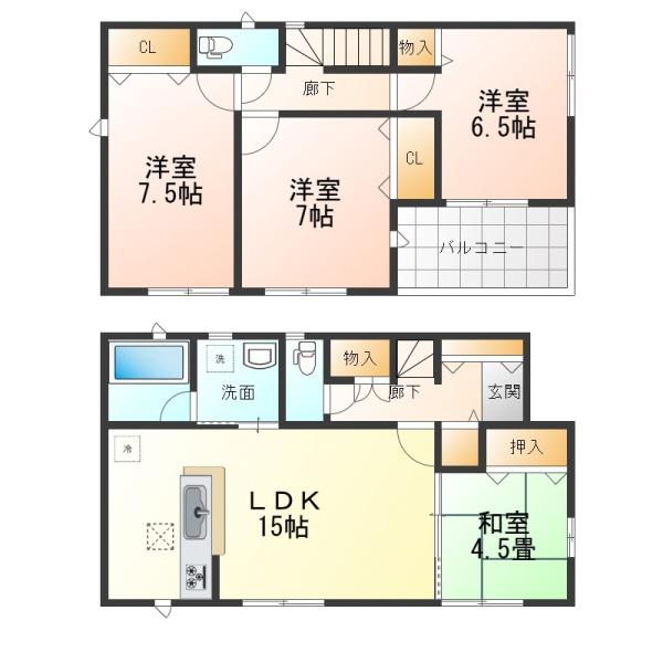 亀山市亀田町の新築一戸建