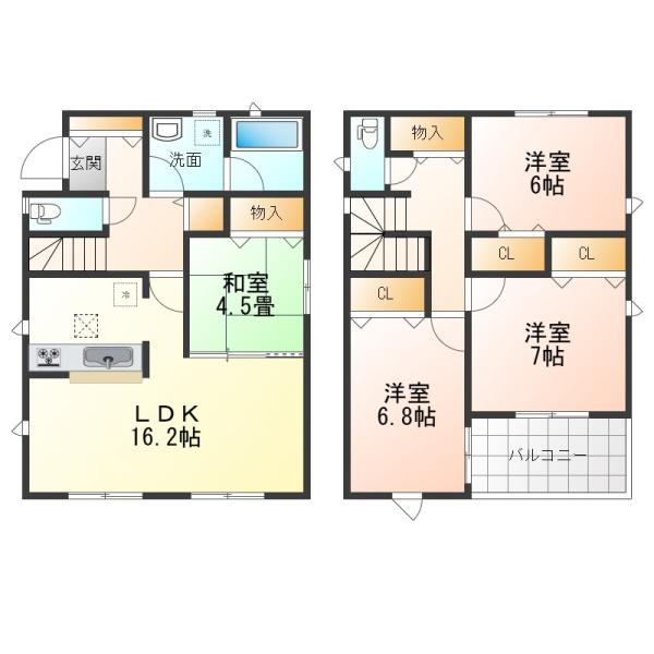 鈴鹿市高岡台第5　4号棟　新築戸建　全4棟