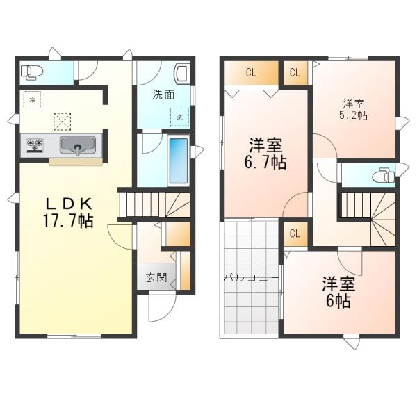 四日市市堀木第1新築戸建　2号棟