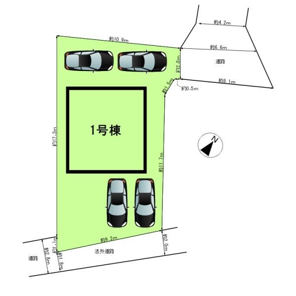 鈴鹿市道伯３丁目の新築一戸建