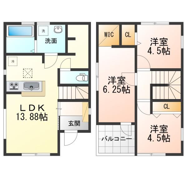 鈴鹿市長太旭町4丁目　新築戸建　全2棟　2号棟