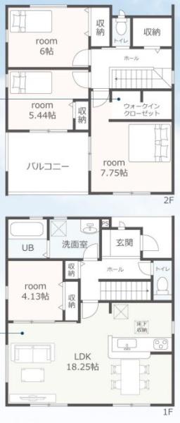 四日市市楠町本郷第13　新築戸建　全2棟　1号棟