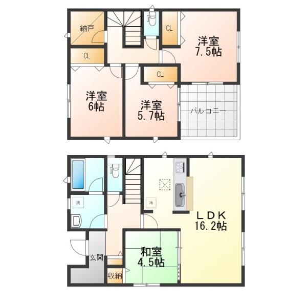 四日市市小林町第3　新築戸建　全3棟　3号棟