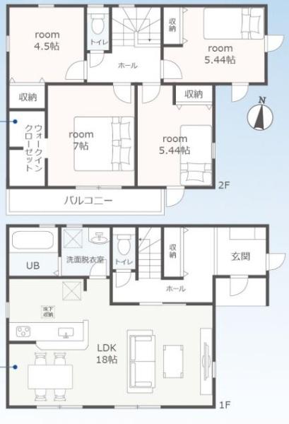 四日市市楠町本郷第14　新築戸建　全4棟　2号棟