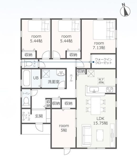 亀山市羽若町　新築戸建　全5棟　5号棟