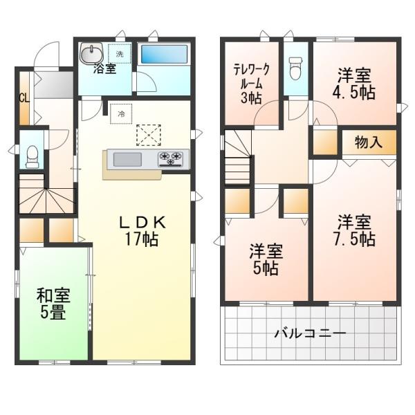 鈴鹿市鈴鹿ハイツ第2　新築戸建　全2棟　1号棟
