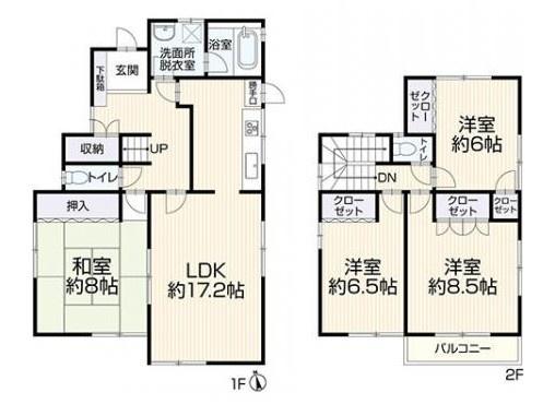 津市垂水の中古一戸建て(間取り)