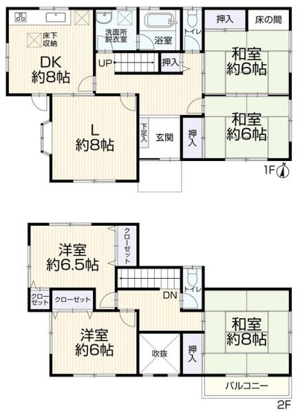 四日市市桜新町1丁目の中古一戸建て(間取り)