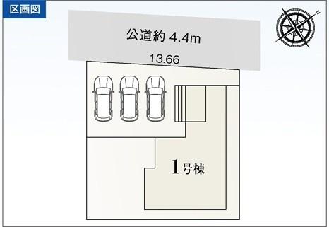 津市栗真小川町第2 新築戸建(区画図)