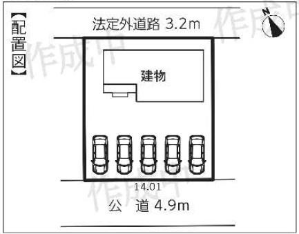 鈴鹿市北堀江2丁目の新築一戸建(区画図)