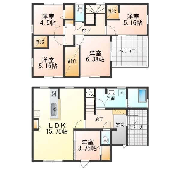 鈴鹿市庄野東第2　新築戸建　2号棟