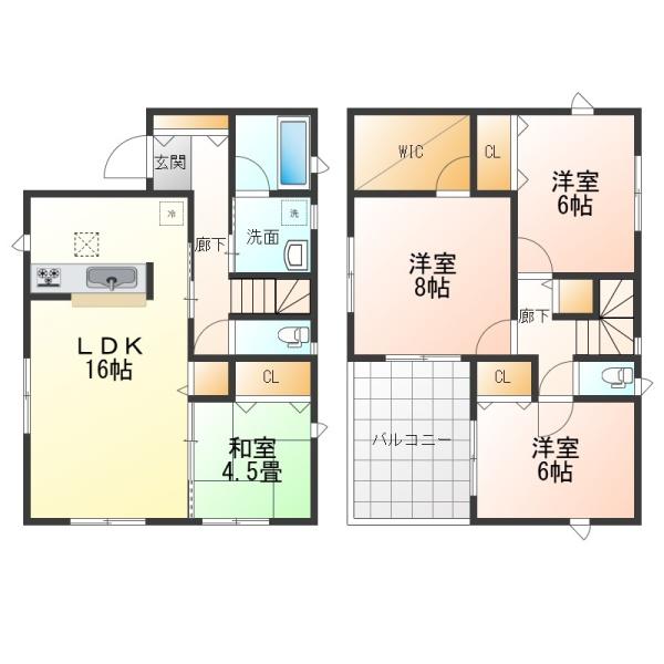 鈴鹿市鈴鹿ハイツ第3　1号棟　新築戸建