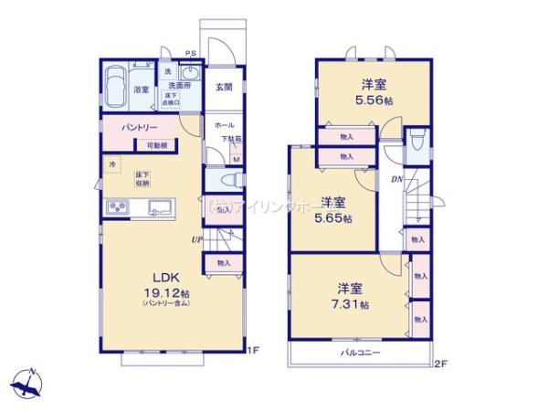船橋市上山町３丁目の新築一戸建