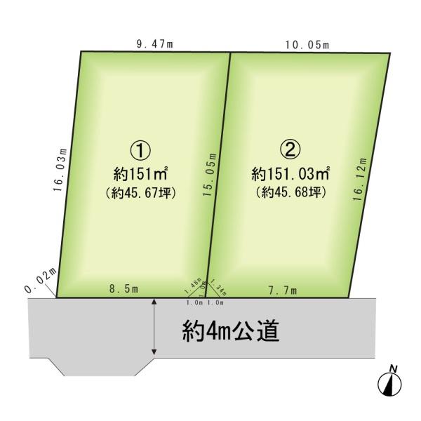 鎌ケ谷市東道野辺４丁目の売土地