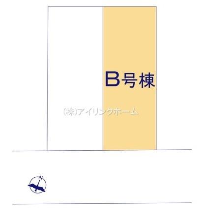 船橋市南三咲1丁目の新築一戸建(区画図)