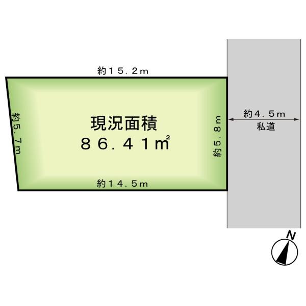 鎌ケ谷市東道野辺３丁目の売土地