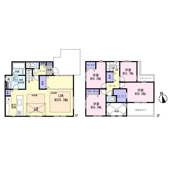 市川市北方２丁目の新築一戸建