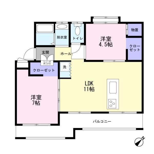 クローバーハイツ1棟