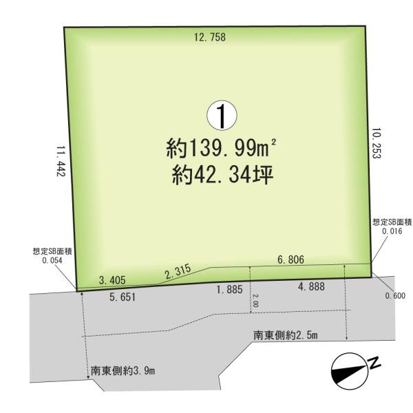 鎌ケ谷市北中沢２丁目の売土地