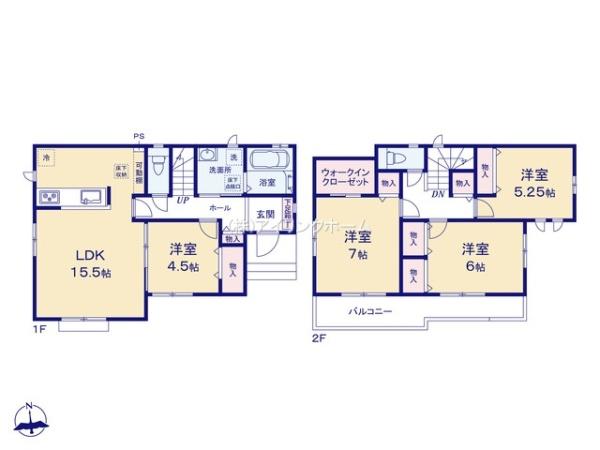 鎌ケ谷市北中沢２丁目の新築一戸建
