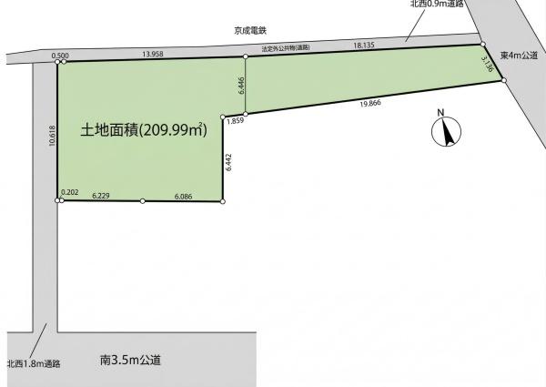 市川市市川３丁目の売土地