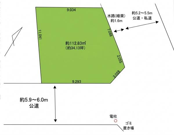 鎌ケ谷市東道野辺３丁目の売土地