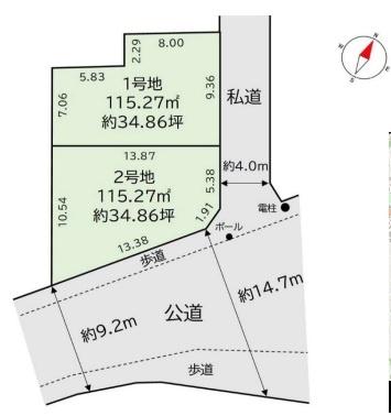 市川市曽谷８丁目の売土地