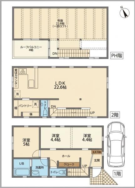 千葉市花見川区幕張町3丁目の新築一戸建