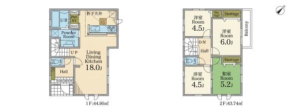 鎌ケ谷市東鎌ケ谷2丁目の新築一戸建